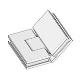 Forge Frameless Shower Hinge Heavy Duty Adjustable Glass to Glass 135 Degrees - Brushed Rose Gold